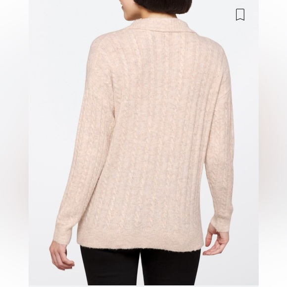 New Pink Clover Nneka Zip Collared Sweater from Stitch Fix - Picture 4 of 13